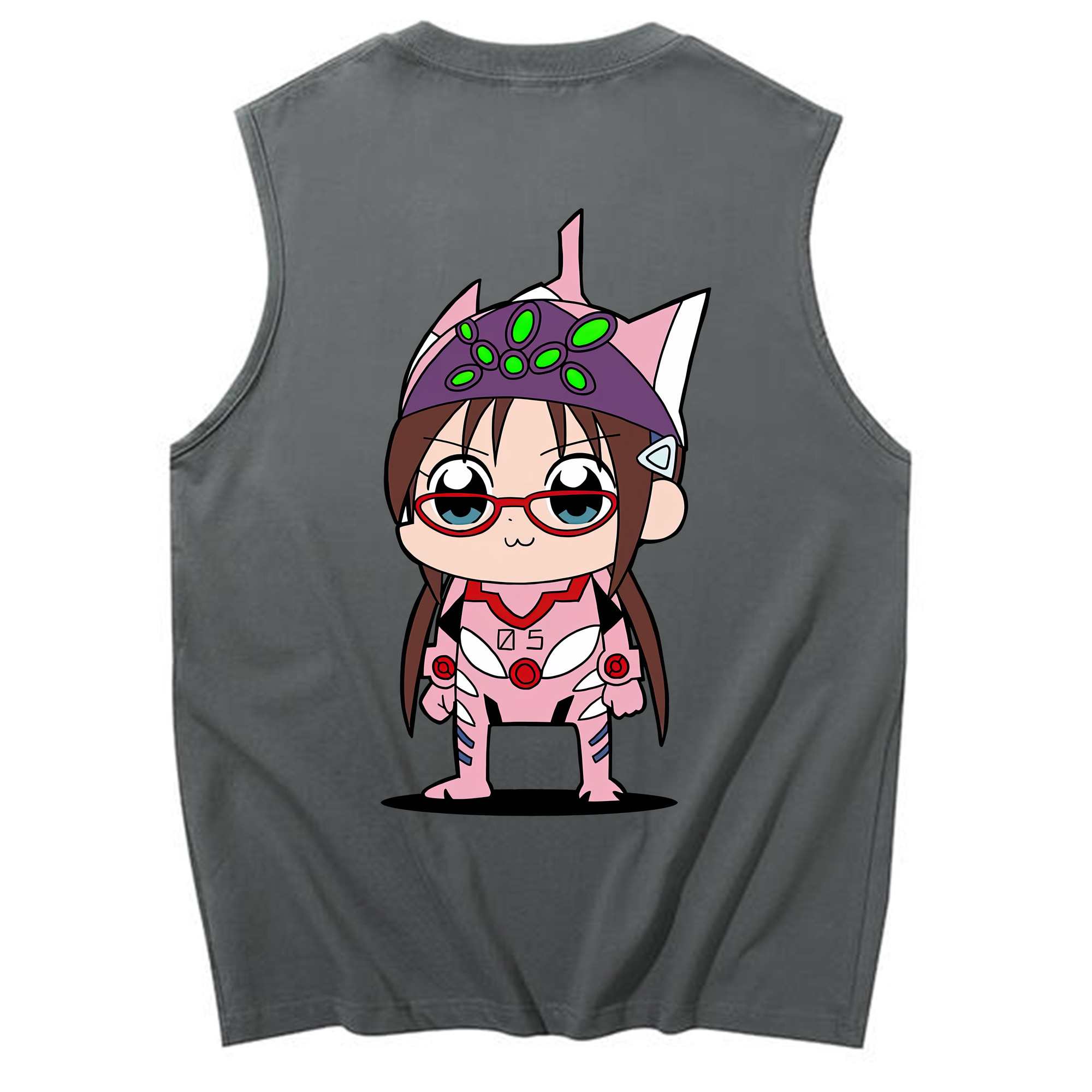 （画像用） EVA 新世紀エヴァンゲリオン コットン100％タンクトップ（背面プリント）
